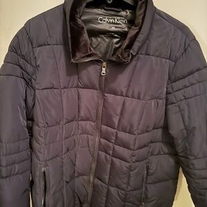 Calvin Klein Men's Quilted Puffer Jacket - Charcoal